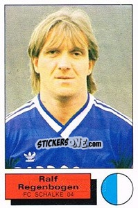 Sticker Ralf Regenbogen - German Football Bundesliga 1985-1986 - Panini