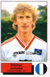 Cromo Ditmar Jakobs - German Football Bundesliga 1985-1986 - Panini