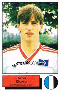 Sticker Jens Duve - German Football Bundesliga 1985-1986 - Panini
