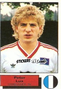 Sticker Peter Lux - German Football Bundesliga 1985-1986 - Panini