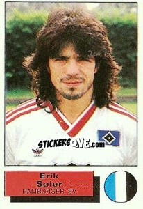 Sticker Erik Soler - German Football Bundesliga 1985-1986 - Panini
