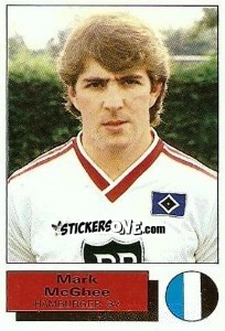 Cromo Mark McGhee - German Football Bundesliga 1985-1986 - Panini