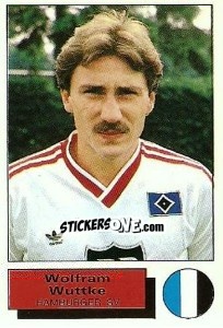 Cromo Wolfram Wuttke - German Football Bundesliga 1985-1986 - Panini