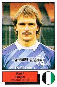 Cromo Ralf Raps - German Football Bundesliga 1985-1986 - Panini