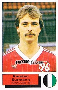 Figurina Karsten Surmann - German Football Bundesliga 1985-1986 - Panini