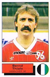 Cromo Bernd Thiele - German Football Bundesliga 1985-1986 - Panini