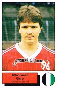 Sticker Michael Gue - German Football Bundesliga 1985-1986 - Panini