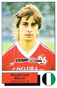 Sticker Siegfried Reich - German Football Bundesliga 1985-1986 - Panini