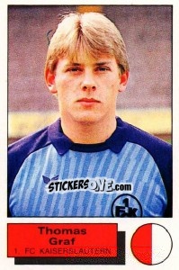 Cromo Thomas Graf - German Football Bundesliga 1985-1986 - Panini