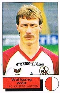 Sticker Wolfgang Wolf - German Football Bundesliga 1985-1986 - Panini