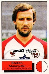 Cromo Stefan Majewski - German Football Bundesliga 1985-1986 - Panini
