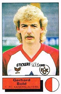 Cromo Gerhard Bold - German Football Bundesliga 1985-1986 - Panini