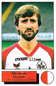 Sticker Michael Dusek - German Football Bundesliga 1985-1986 - Panini