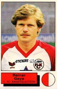 Cromo Reiner Geye - German Football Bundesliga 1985-1986 - Panini