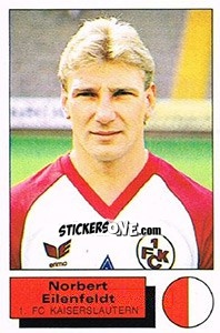 Cromo Norbert Eilenfeldt - German Football Bundesliga 1985-1986 - Panini