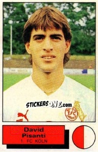 Cromo David Pisanti - German Football Bundesliga 1985-1986 - Panini