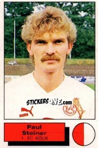 Cromo Paul Steiner - German Football Bundesliga 1985-1986 - Panini