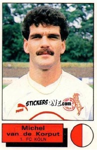Sticker Michel van de Korput - German Football Bundesliga 1985-1986 - Panini