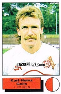 Sticker Karl-Heinz Geils - German Football Bundesliga 1985-1986 - Panini