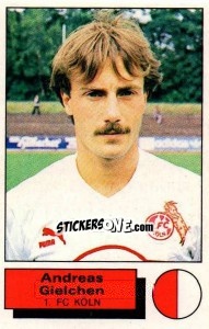 Sticker Andreas Gielchen - German Football Bundesliga 1985-1986 n. 166 - Panini