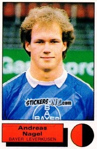Figurina Andreas Nagel - German Football Bundesliga 1985-1986 - Panini