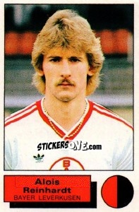 Sticker Alois Reinhardt - German Football Bundesliga 1985-1986 - Panini