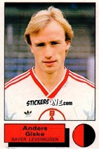 Cromo Anders Giske - German Football Bundesliga 1985-1986 - Panini