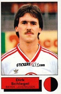 Sticker Dirk Schlegel - German Football Bundesliga 1985-1986 - Panini
