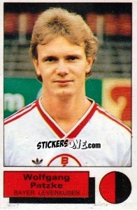 Sticker Wolfgang Patzke - German Football Bundesliga 1985-1986 - Panini