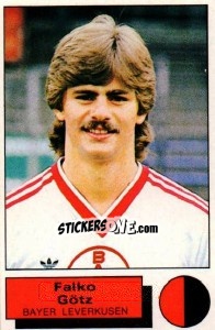 Sticker Falko Gotz - German Football Bundesliga 1985-1986 - Panini