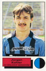 Cromo Jurgen Kohler - German Football Bundesliga 1985-1986 - Panini