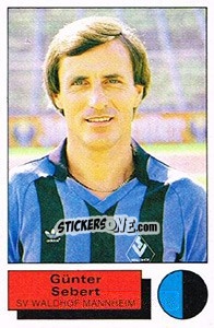 Figurina Gunter Sebert - German Football Bundesliga 1985-1986 - Panini
