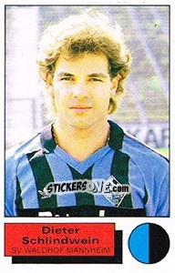 Sticker Dieter Schlindwein - German Football Bundesliga 1985-1986 - Panini