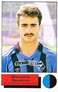 Cromo Mauricio Gaudino - German Football Bundesliga 1985-1986 - Panini