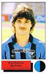 Sticker Karlheinz Buhrer - German Football Bundesliga 1985-1986 - Panini