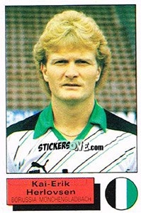 Cromo Kai-Erik Herlovsen - German Football Bundesliga 1985-1986 - Panini