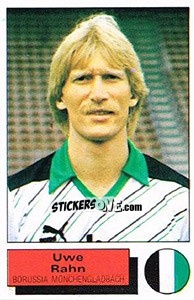 Sticker Uwe Rahn - German Football Bundesliga 1985-1986 - Panini