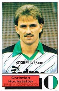 Cromo Christian Hochstatter - German Football Bundesliga 1985-1986 - Panini
