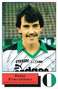 Cromo Peter Enevoldsen - German Football Bundesliga 1985-1986 - Panini