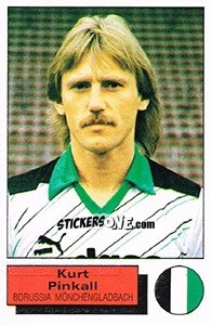 Cromo Kurt Pinkall - German Football Bundesliga 1985-1986 - Panini