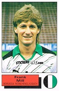 Cromo Frank Mill - German Football Bundesliga 1985-1986 - Panini