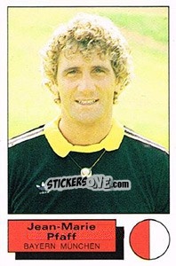 Sticker Jean-Marie Pfaff - German Football Bundesliga 1985-1986 - Panini