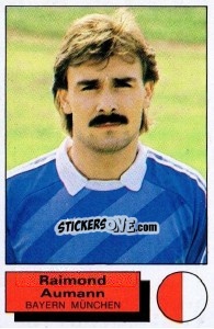 Sticker Raimond Aumann - German Football Bundesliga 1985-1986 - Panini