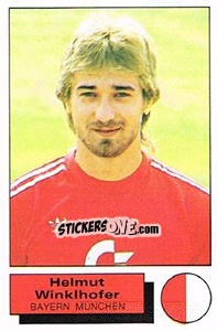 Cromo Helmut Winklhofer - German Football Bundesliga 1985-1986 - Panini