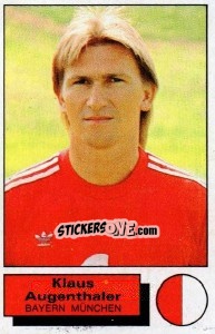 Cromo Lklaus Augenthaler - German Football Bundesliga 1985-1986 - Panini