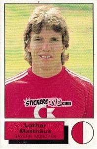 Sticker Lothat Matthaus - German Football Bundesliga 1985-1986 - Panini