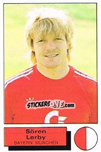 Figurina Soren Lerby - German Football Bundesliga 1985-1986 - Panini