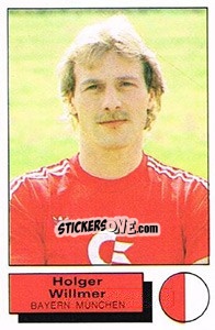 Cromo Holger Willmer - German Football Bundesliga 1985-1986 - Panini