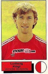 Sticker Ludwig Kogl - German Football Bundesliga 1985-1986 - Panini