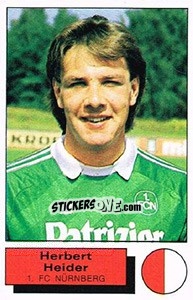 Sticker Herbert Heider - German Football Bundesliga 1985-1986 - Panini
